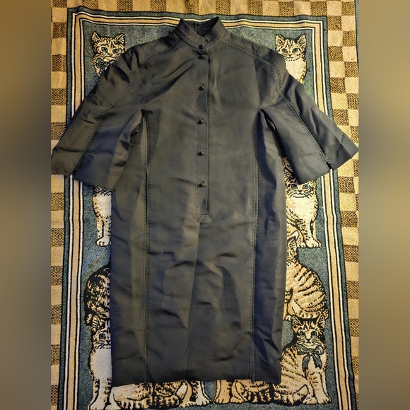 Ralph Rucci Chado Dress Size 8 Oriental Style Half Sleeve Lined - Picture 3 of 9